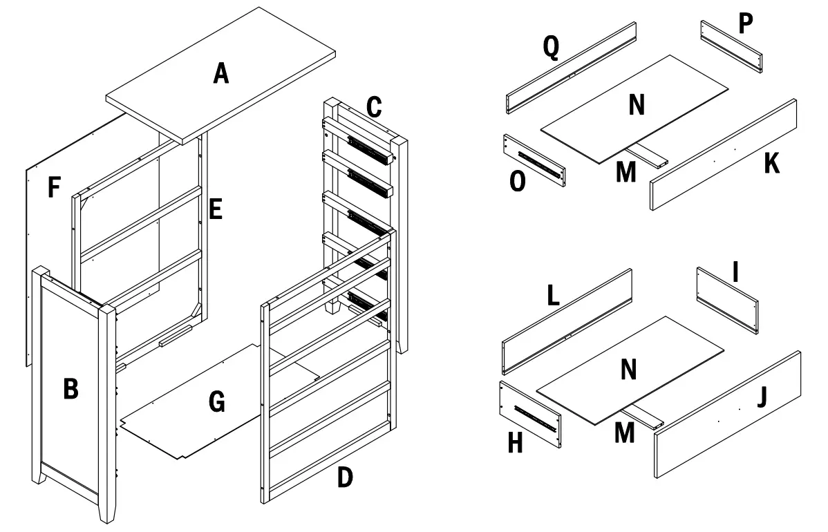 StyleWell LE 3454 Stafford Light Brown 5 Drawer Light Brown Chest of Drawers - Fig 1