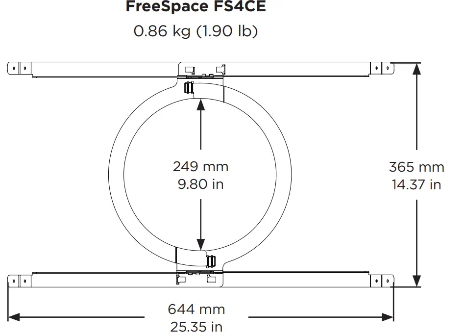 BOSE FreeSpace FS2C and FS4CE Adjustable Tile Bridge-fig6
