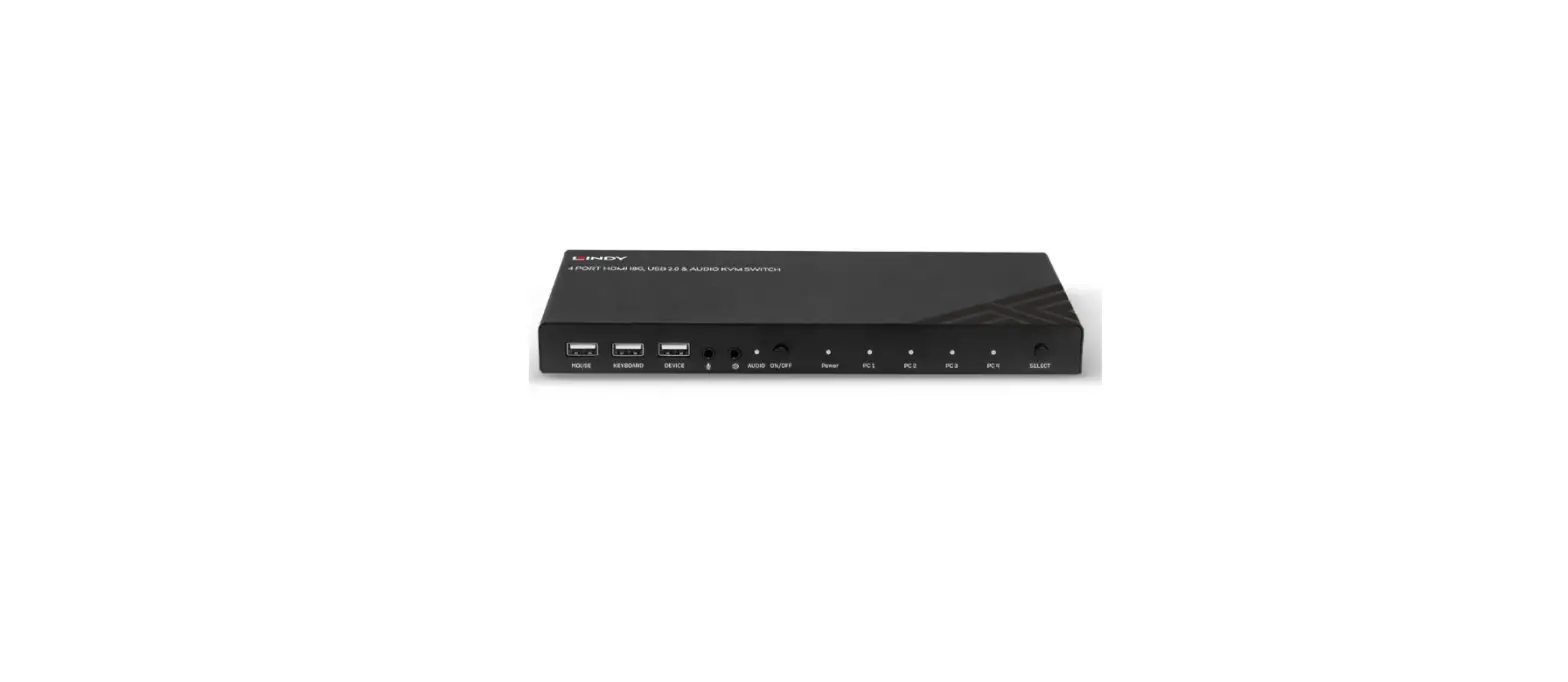 Lindy 2 / 4 Port Hdmi 4k60, Usb 2.0 And Audio Kvm Switch User Manual Lindy 2 / 4 Port Hdmi 4k60, Usb 2.0 And Audio Kvm Switch User Manual
