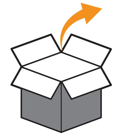 CHAMPION 201069 1200W Portable Generator - Open shipping carton.