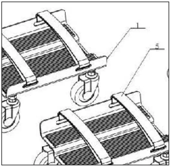 BLACK ICE SNO 1503 Snowmobile Dolly - fig 1