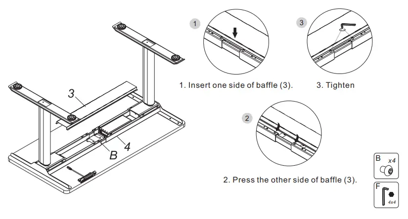 FLEXISPOT EC8B Electric Height Adjustable Standing Desk - Fig 12