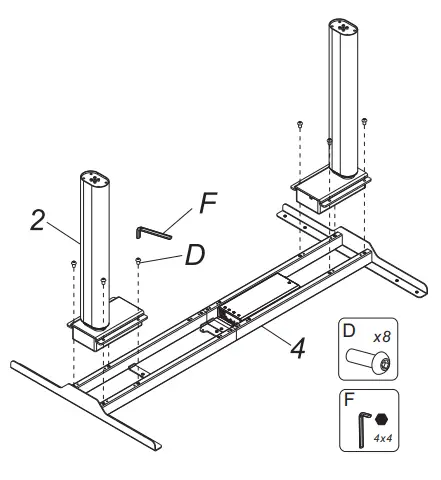 FLEXISPOT EC8B Electric Height Adjustable Standing Desk - Fig 8