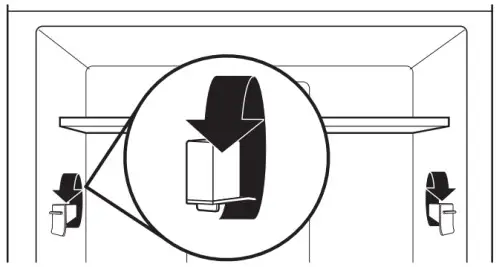 Whirlpool French Door Bottom Mount - Apply pressure