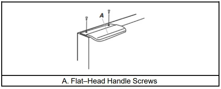 Whirlpool French Door Bottom Mount -Freezer Door Handle Style 3
