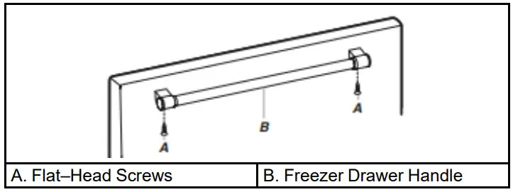 Whirlpool French Door Bottom Mount -Freezer Door Handle Style 4