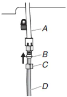 Whirlpool French Door Bottom Mount - Plastic water tubing