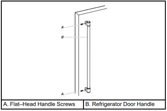 Whirlpool French Door Bottom Mount -Refrigerator Door Handle Style 3