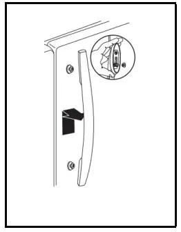 Whirlpool French Door Bottom Mount -Refrigerator Door Handle Style 5