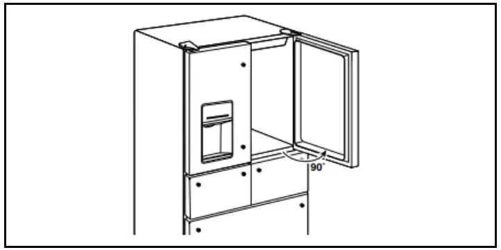 Whirlpool French Door Bottom Mount closers feature