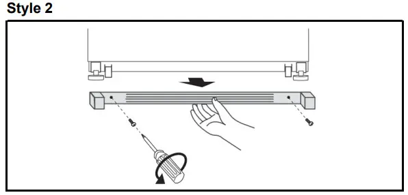 Whirlpool French Door Bottom Mount -ouching the floo
