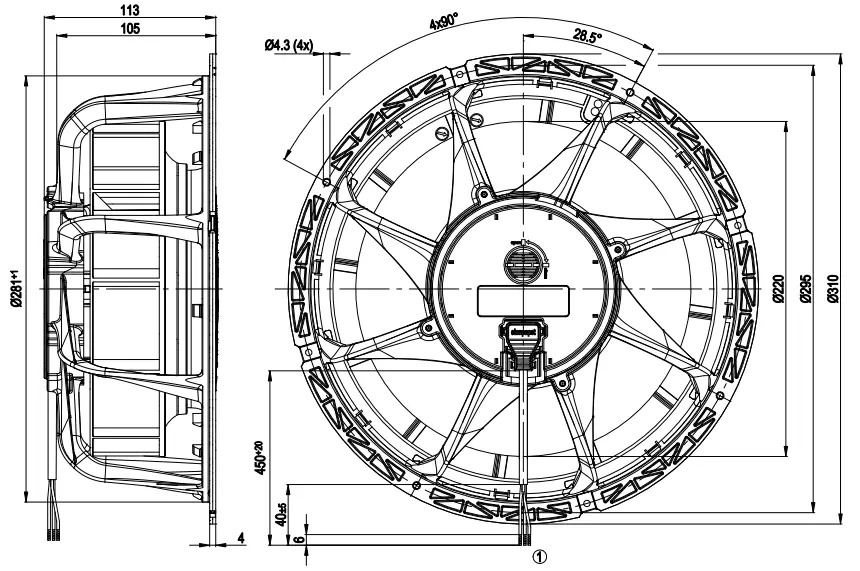 ebmpapst K1G220-AF92-02 Blowers and Centrifugal Fans - fig 1