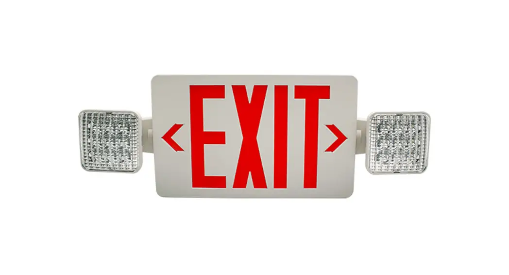 Nicor Ecl310unvwhg2sd Ecl3 Slim Led Combo Exit Sign & Emergency Light Instruction Manual