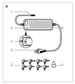nedis ACPA116 Universal AC Adapter -A