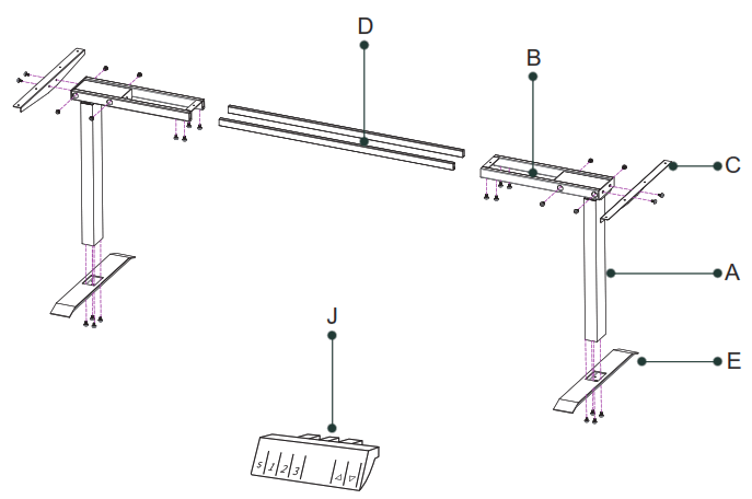 OdinLake S450 Standing Desk - fig