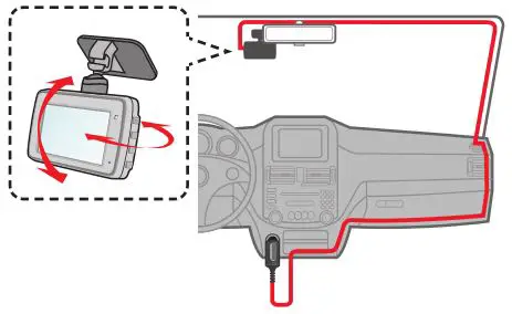 JVC KV-DR305W Dashboard Camera - How to install 2