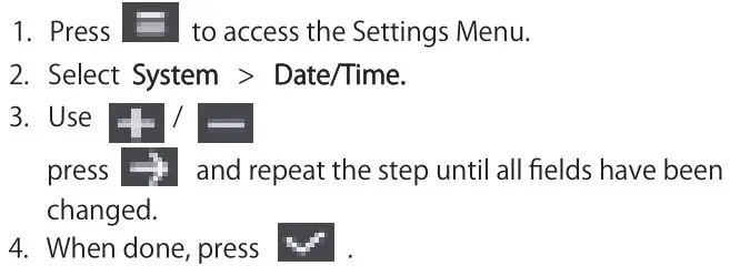 JVC KV-DR305W Dashboard Camera - Setting the Date and Time