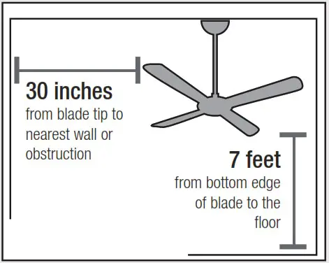 Hunter 53310 Newsome Light 52 Inch Ceiling Fan - Choosing the Right Installation Location 1