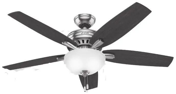 Hunter 53310 Newsome Light 52 Inch Ceiling Fan - cover