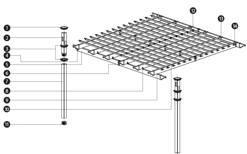 Arbors Kennedy-Freemont-12-x-12-Flat-Top-Pergola-Kennedy-02