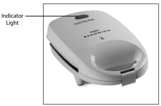 NOSTALGIA MSNDW5SERIES MyMini Sandwich Maker -PARTS & ASSEMBLY2
