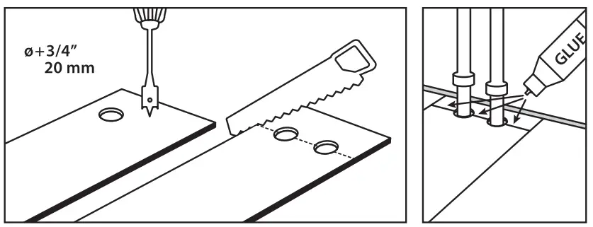 lowes 4664170 Bergen Oak - expansion space