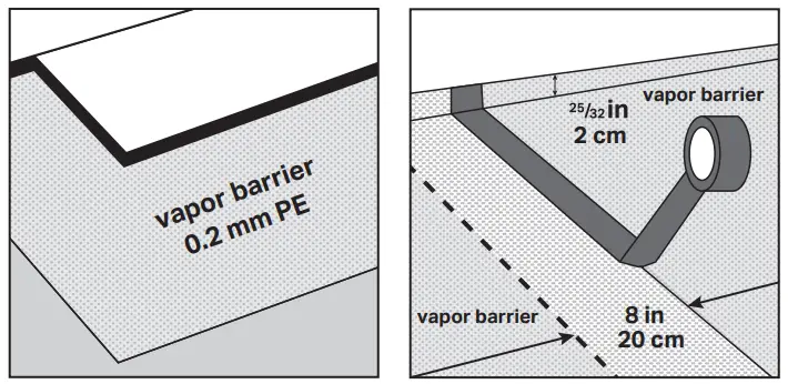 lowes 4664170 Bergen Oak - vapor barrier
