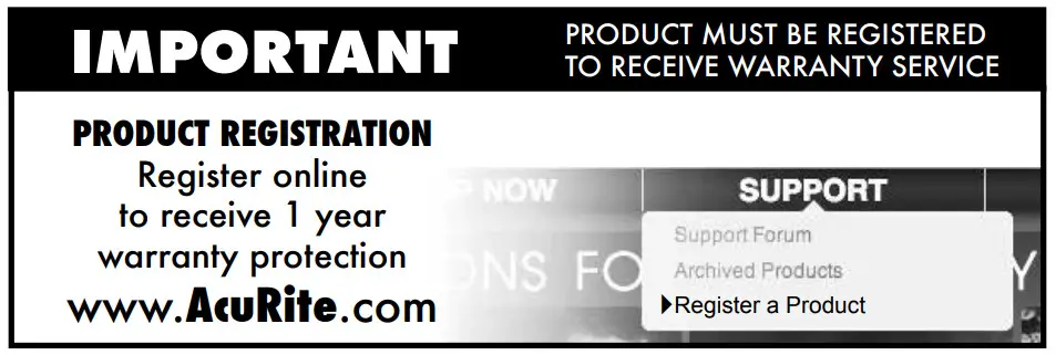AcuRite 02030 Weather Station -improtant