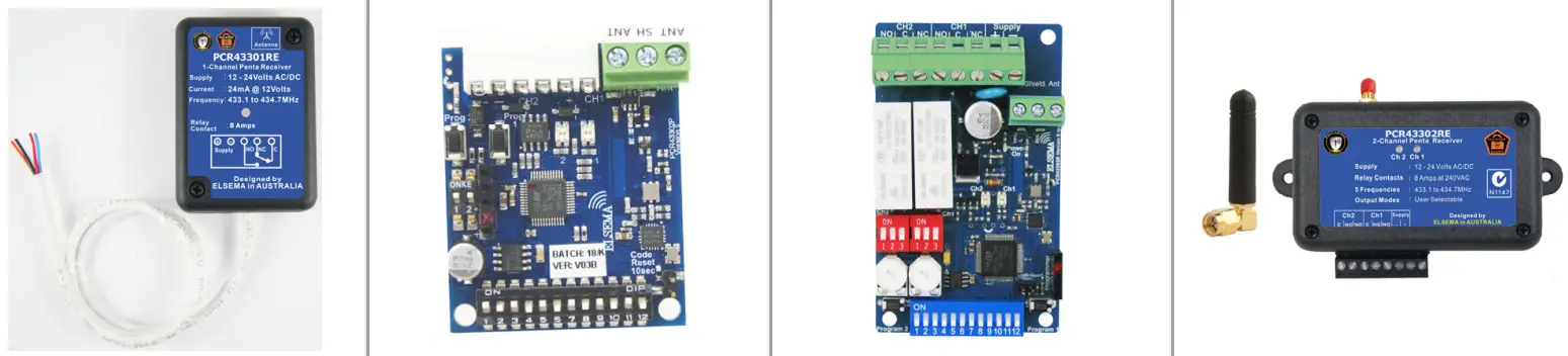 ELSEMA-PCR43302P-2-Channel-433MHz-Penta-Receiver-fig-1ELSEMA-PCR43302P-2-Channel-433MHz-Penta-Receiver-fig-1