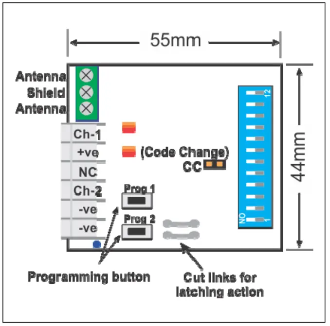 ELSEMA-PCR43302P-2-Channel-433MHz-Penta-Receiver-fig-4ELSEMA-PCR43302P-2-Channel-433MHz-Penta-Receiver-fig-4