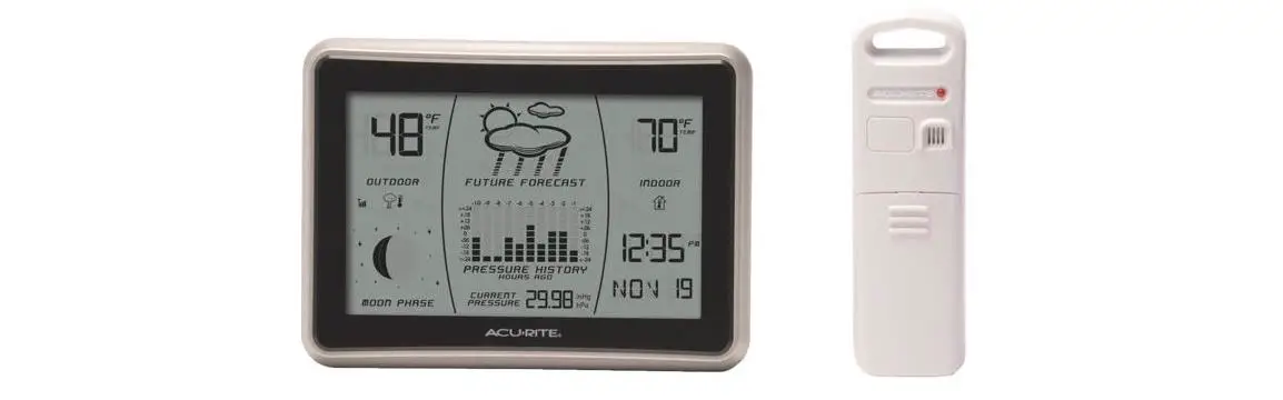 Acurite 00593w Deluxe Wireless Weather Station And Atomic Clock Instruction Manual