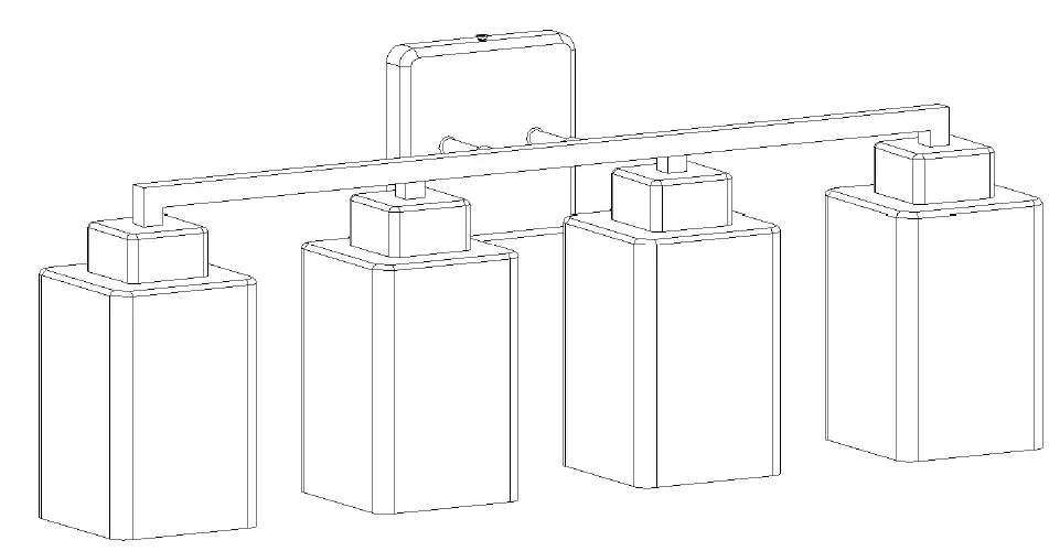 ZEVNI A04802W4 Honaw 25 Inch Wide Vanity Light-fig-1