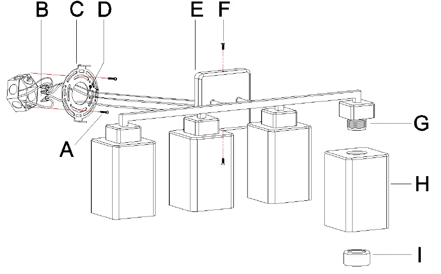 ZEVNI A04802W4 Honaw 25 Inch Wide Vanity Light-fig-3