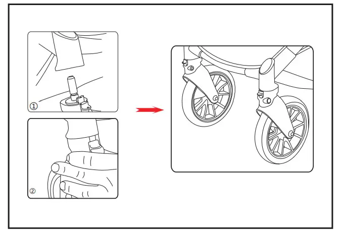 anko M003 Kmart 2-In-1 Reversible Stroller - FRONT