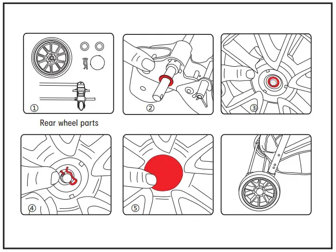 anko M003 Kmart 2-In-1 Reversible Stroller - REAR