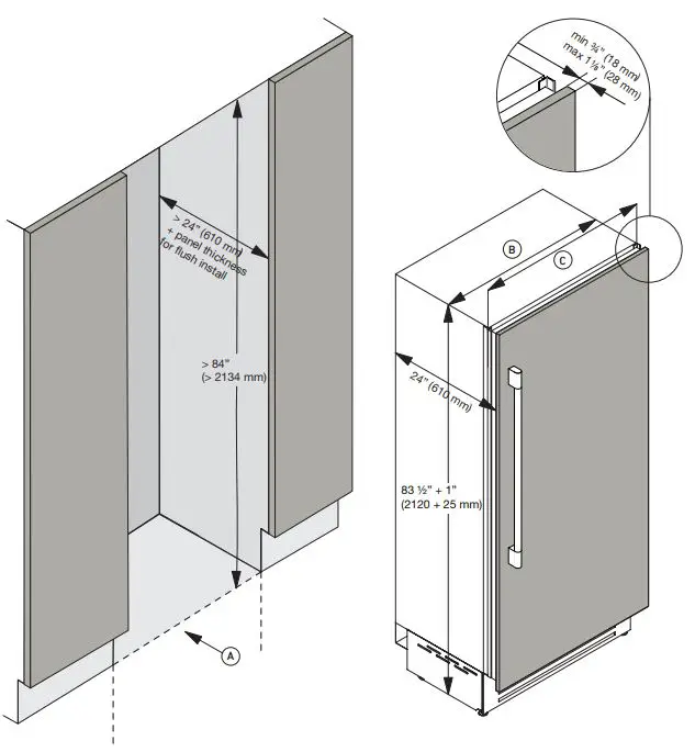FULGOR-MILANO-F7IRC36O1-R-36 -Fridge-Column-FIG3