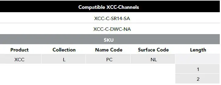 Xicato-XCC-C-SR14-SA-Shallow-Rectangle-14 Square-Channel-10
