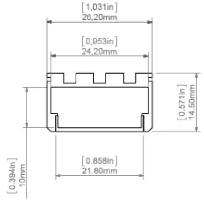 Xicato-XCC-C-SR14-SA-Shallow-Rectangle-14 Square-Channel-5