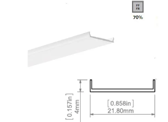 Xicato-XCC-C-SR14-SA-Shallow-Rectangle-14 Square-Channel-7