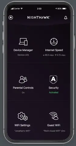 NETGEAR Nighthawk AX8 8-Stream WiFi Router - app