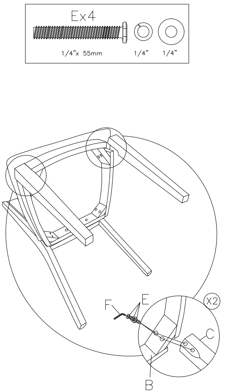 ASHLEY D374 01 Wittland Dining Chair - fig3