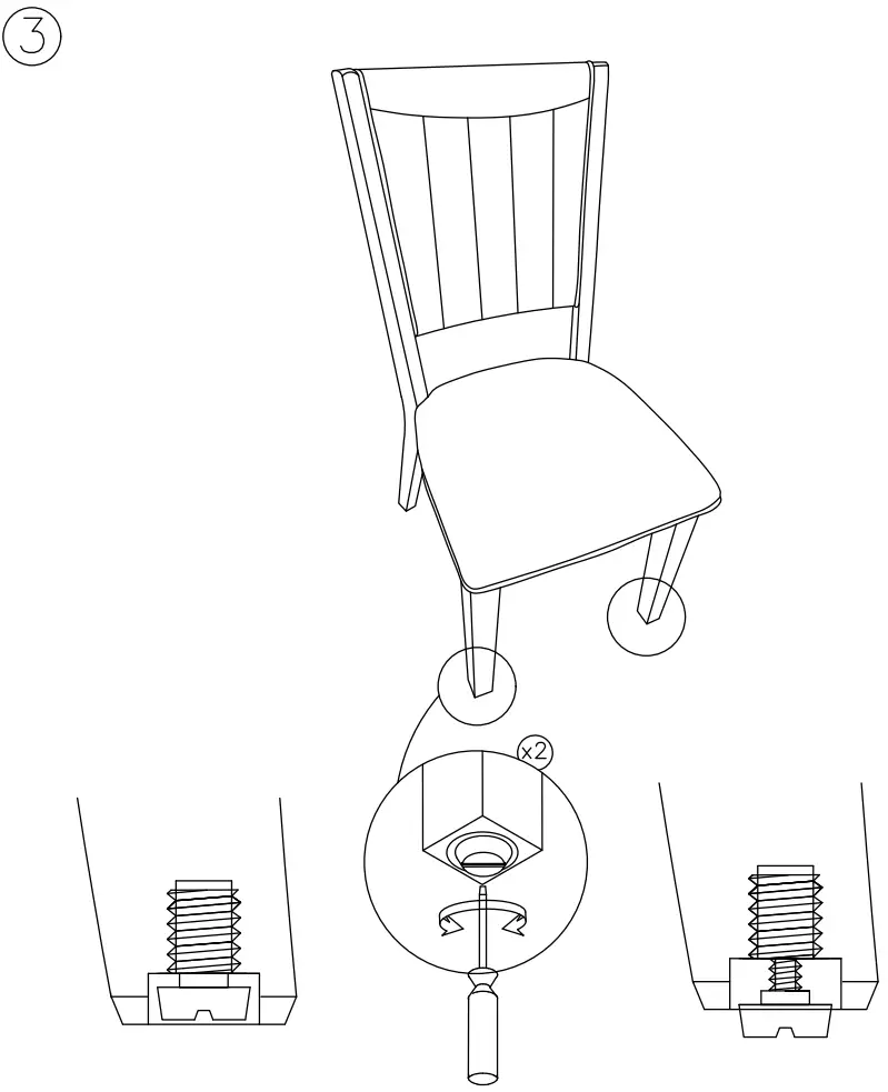 ASHLEY D374 01 Wittland Dining Chair - fig4