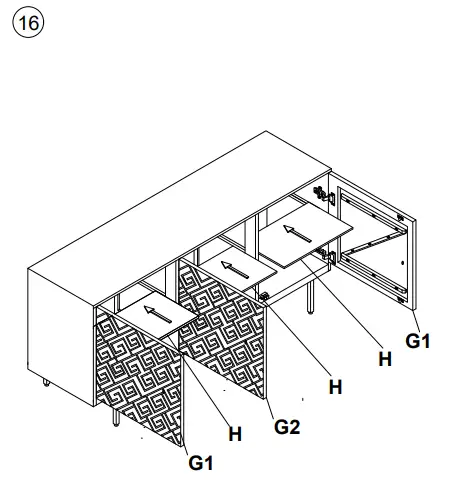 ASHLEY A4000258 Living Room Kerrings Accent Cabinet 10