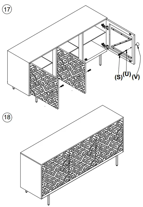 ASHLEY A4000258 Living Room Kerrings Accent Cabinet 11