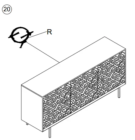 ASHLEY A4000258 Living Room Kerrings Accent Cabinet 13