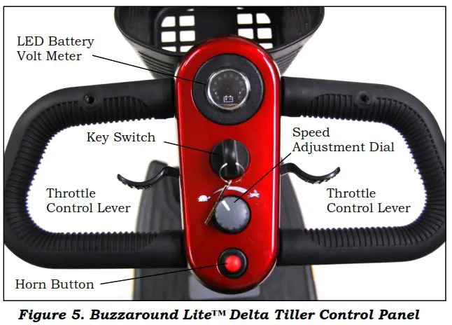GOLDEN GB121 Buzzaround Lite Travel Scooter - OPERATION