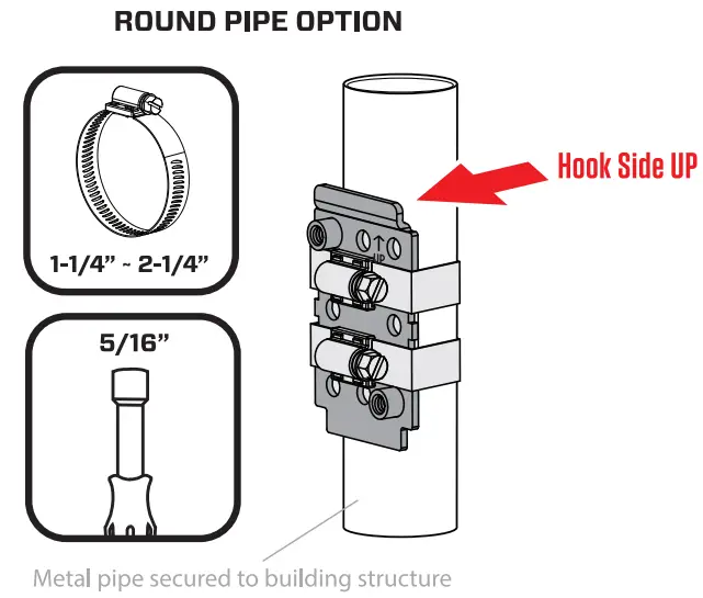Clinton Electronics CE-M4 Clamp On Pole Mount - fig 1