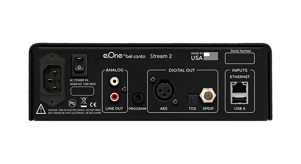 Bel Canto Stream 2 Network Bridge User Guide Bel Canto Stream 2 Network Bridge User Guide