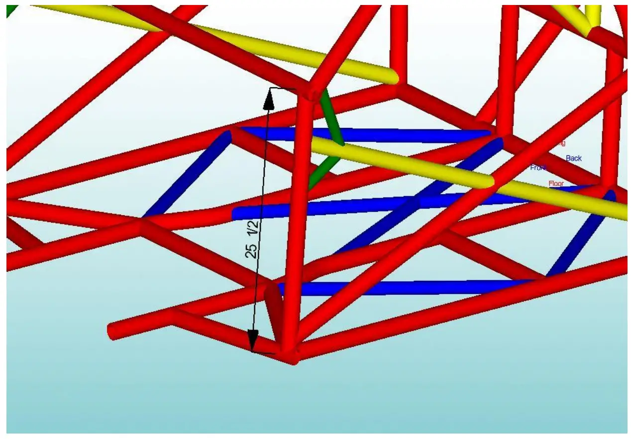 MOORE RACE CHASSIS MRC Foxbody 25 3 Cage Kit with Backhalf - Fig10