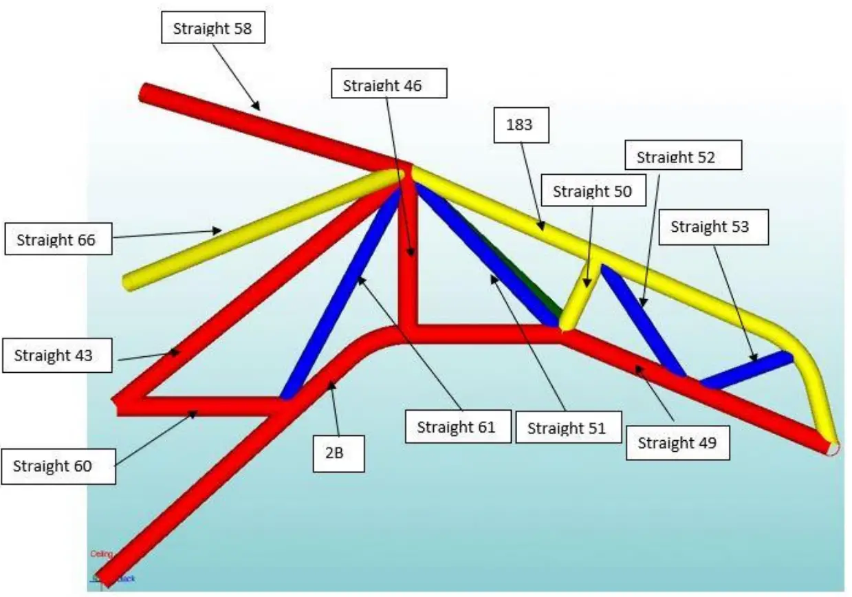 MOORE RACE CHASSIS MRC Foxbody 25 3 Cage Kit with Backhalf - Fig3